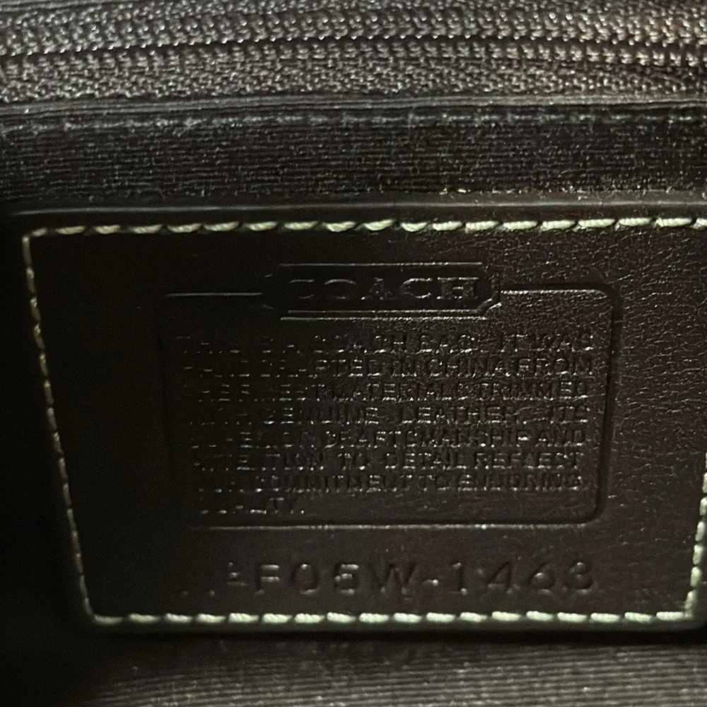 Coach Vintage Beige Brown Monogram Canvas With Brown Suede Soho Shoulder Bag - Picture 15 of 15